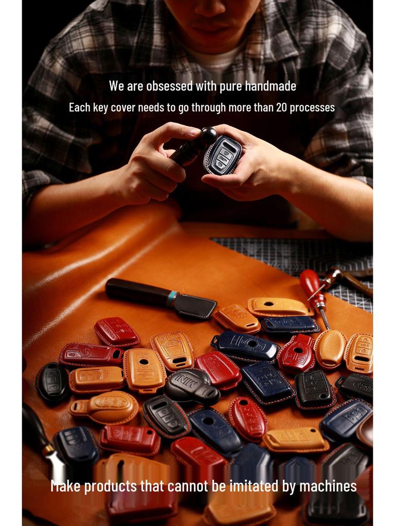 Premium Leather Key Cover for Genesis GV80