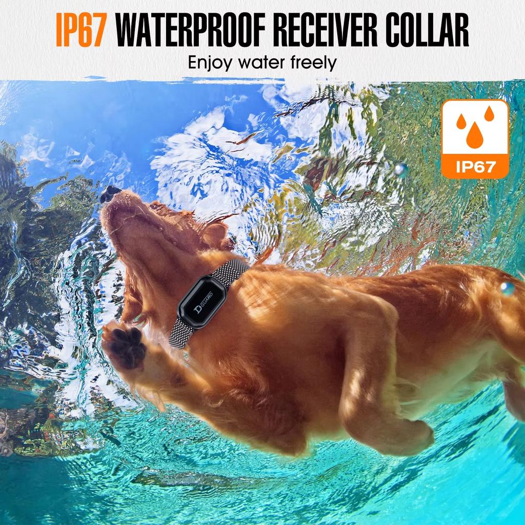 800m Digital Dog Training Collar Waterproof Rechargeable Remote Control Pet with LCD Display for All Size Shock Vibration Sound