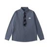 American Vintage Striped Long Sleeve Shirt Unisex Loose Casual Button Up With Pocket