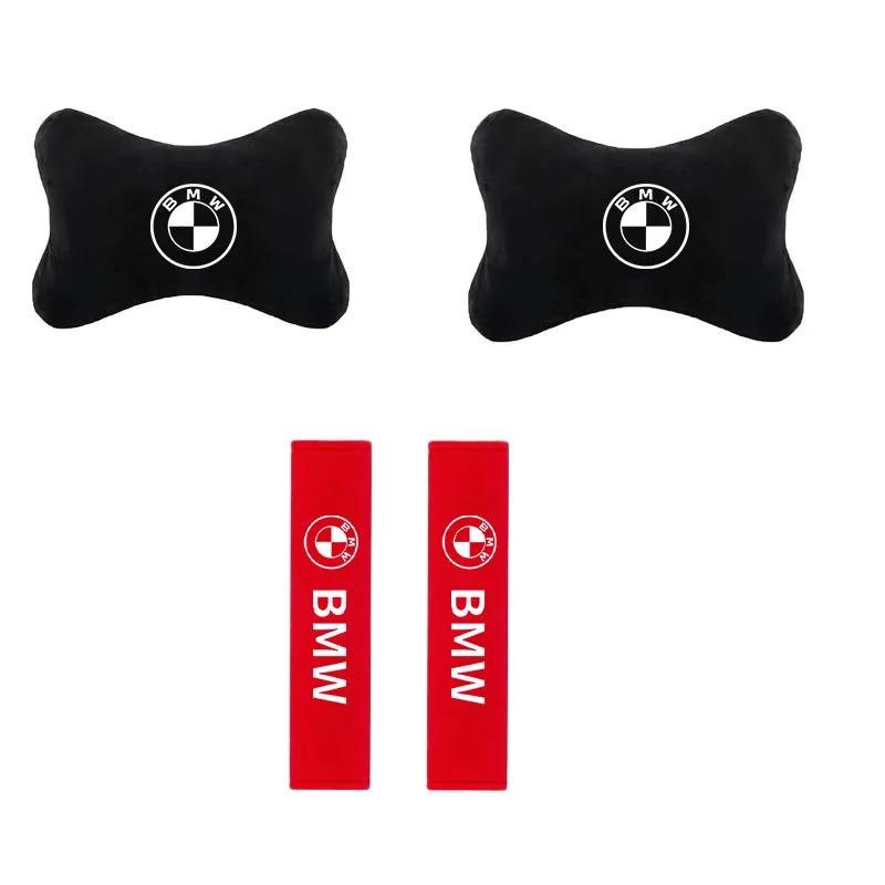 LBHBE1 2026 Car Sticker Car Headrest Cover Auto Seat Cover Head Neck Rest Pillow for BMW E36 E39 E46 E60 E90 E90 F10 F30 E93 G20 G21 X5
