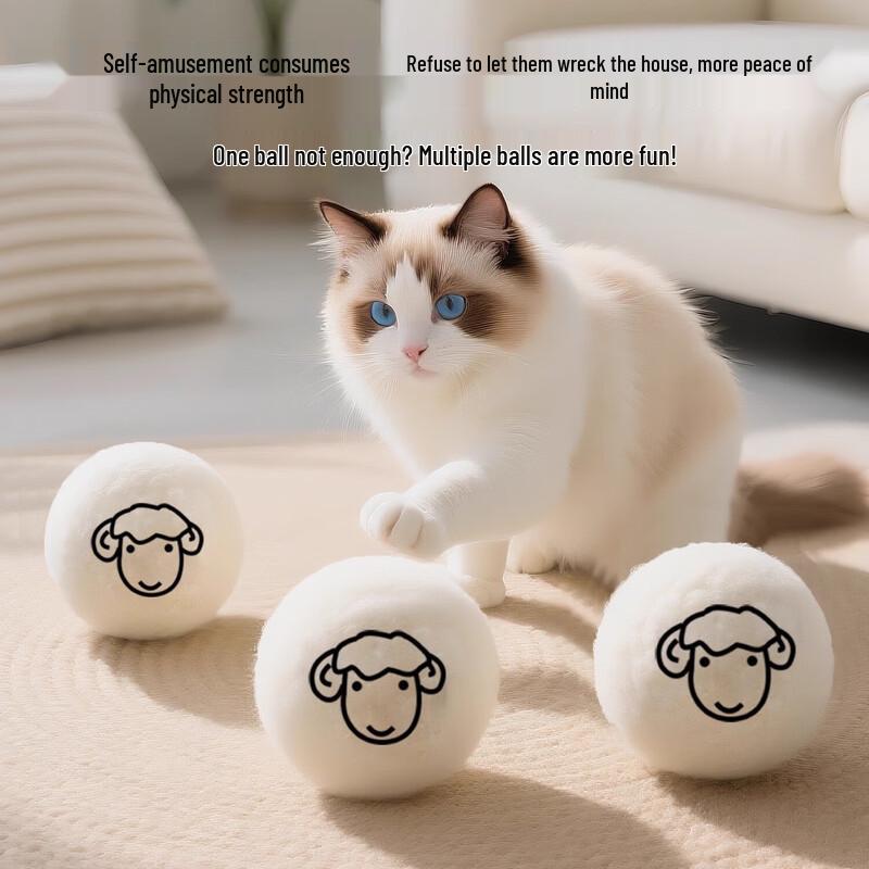Silent Wool Ball Cat Toy