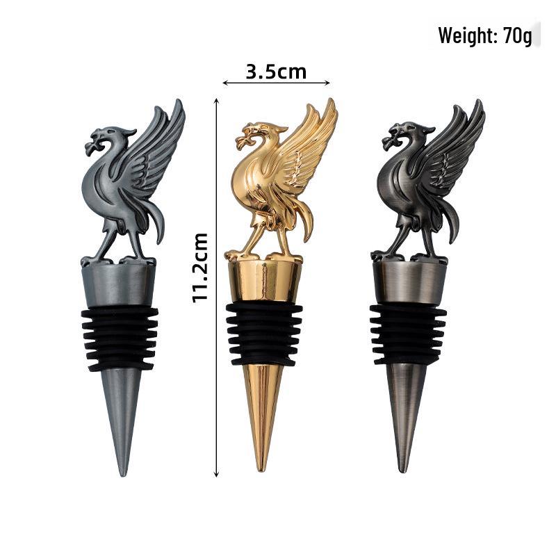 

ABS-пластикова пробка для червоного вина з круглою головкою - Шестидротовий ущільнювач для збереження вина