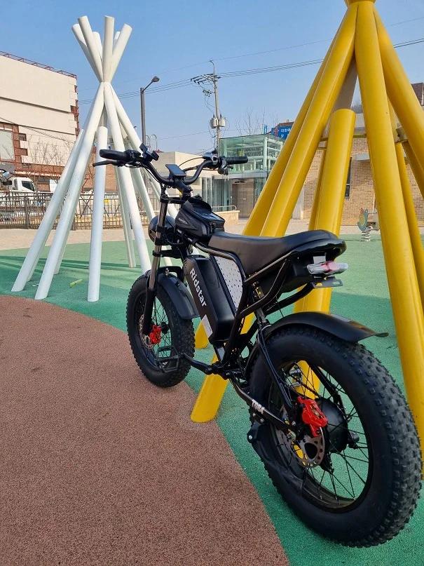 Ridstar Q20 Electric Bike 1000W Powerful Motor 48V20AH Oil Brake 20*4.0inch Fat Tire Ebike Mountain Snow Electric Bicycle