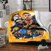 Boca Juniors Paredes Scrapbook Collage Print Fleece Blanket Soccer Fan Soft Warm Throw Blanket for Sofa Bedroom Home Decor Gift