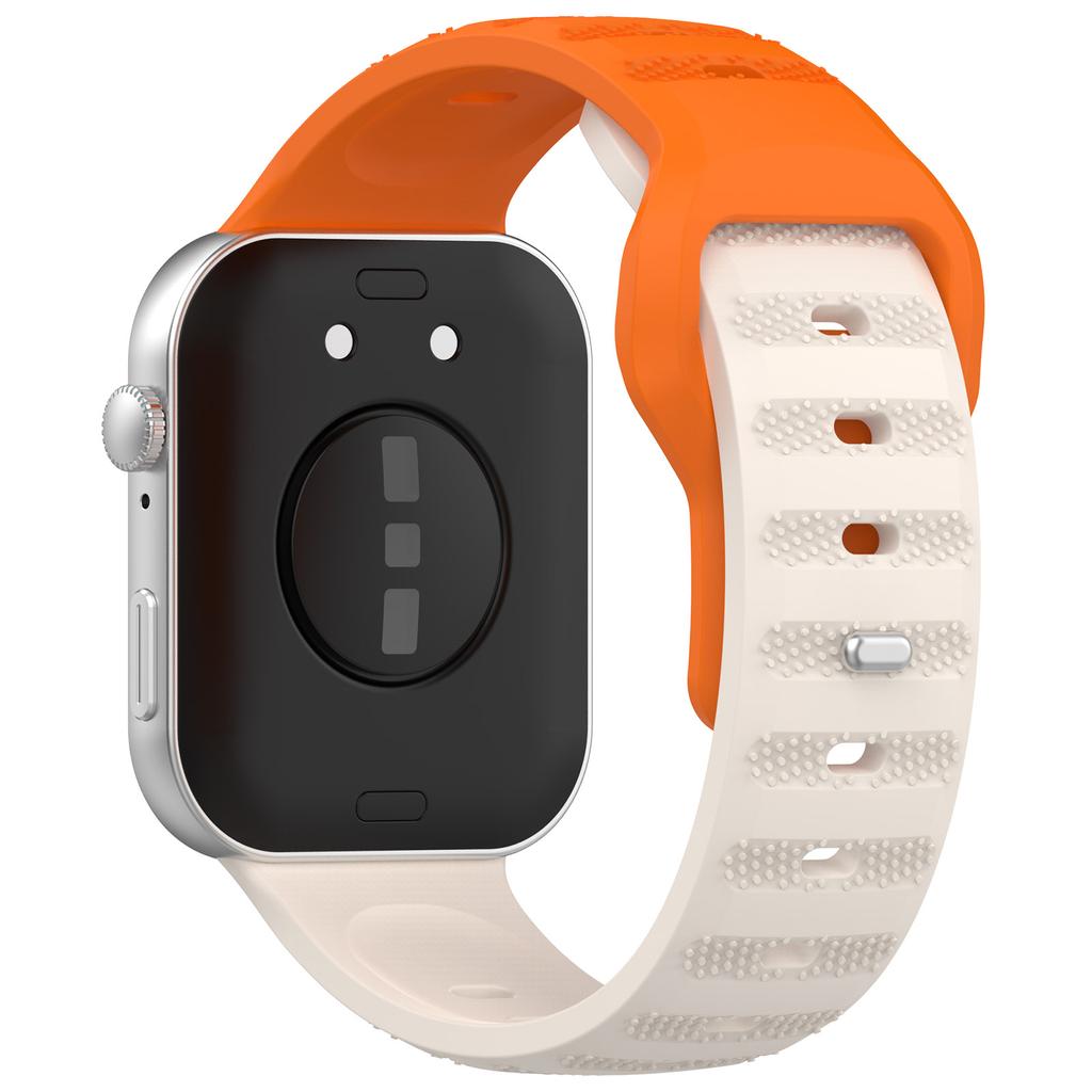 For Huawei Watch Fit 3 Silicone Watch Strap Dots Design Adjustable Wrist Band