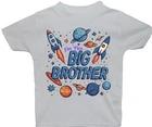 

I m The Big Brother Space Rocket Planets Toddler Kids Children s T-Shirt to 5/6y 110