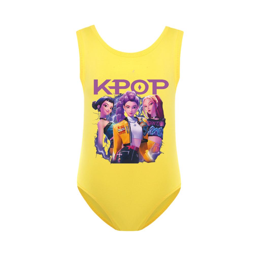 Kids Girls Rumi Mira Zoey Print Swimsuit Swimming One-piece Bodysuit Swimwear