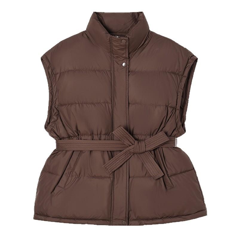 Down Cotton Vest Women's Autumn and Winter New Korean Version Loose Solid Color Vest Jacket