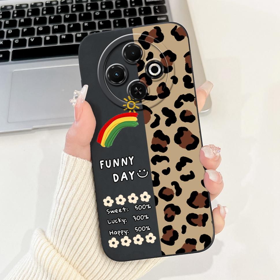 Spark30C Cover For Tecno Spark 30C 2024 Case Cute Cartoon Girl Cover Soft Silicone Phone Case For Spark 30 C Spark30 Full Bumper