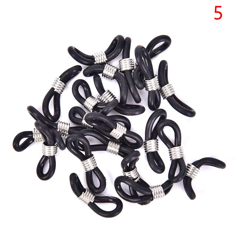 20Pcs Brillen/Brille Kette Riemen Halter Gummi Schleife Ende Erkenntnisse Diy