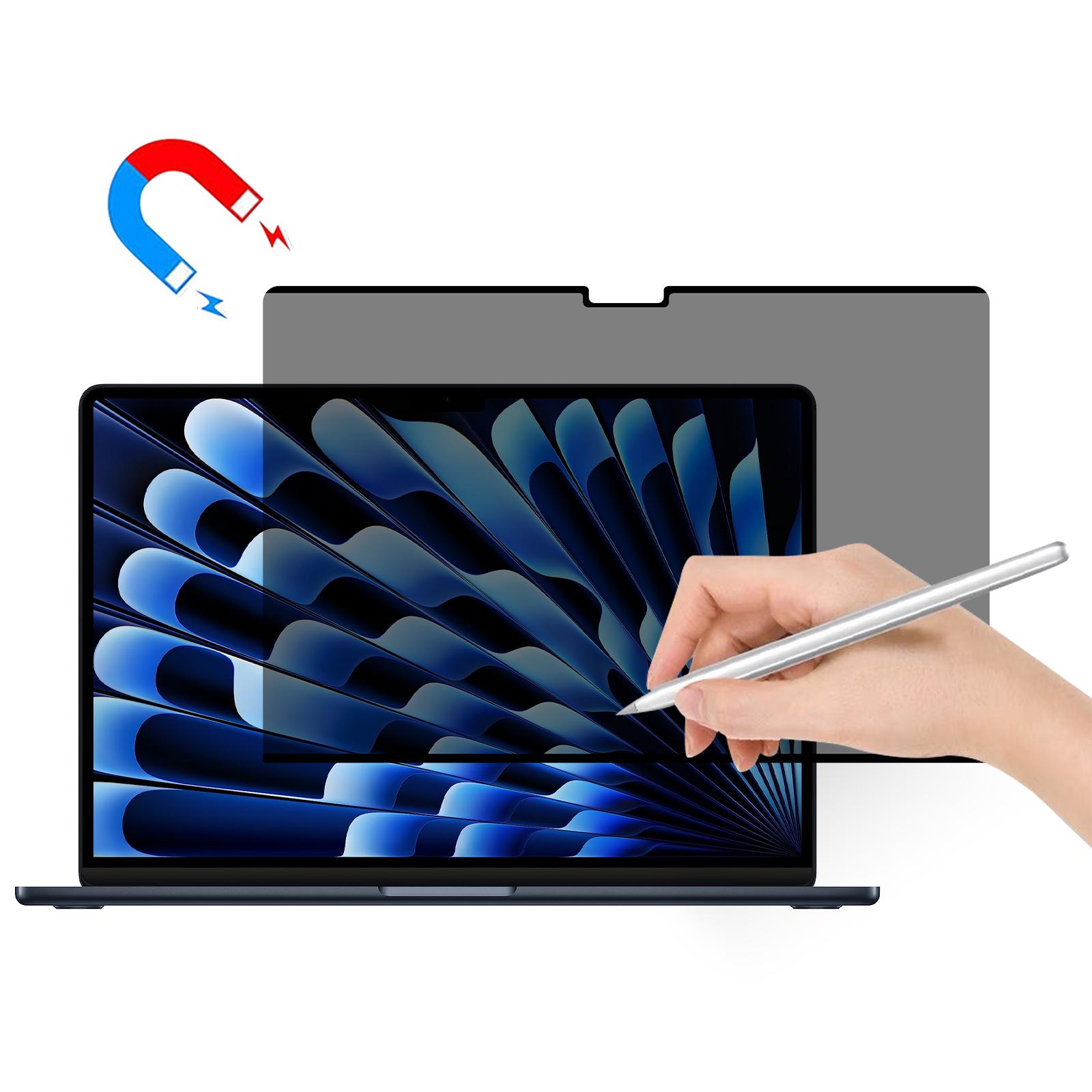 

Захисна плівка Paperlike для MacBook Air 15 дюймів (2025) М4 А3241/(2024) М3 А3114/(2023) Магнітна антишпигунська матова ПЕТ-плівка для планшетів M2 A2941