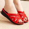 The New Fashionable Women's Slippers Are Versatile Wear Thick-soled Slope-heeled Height-increasing Anti-slip and Wear-resistant Flip-flops