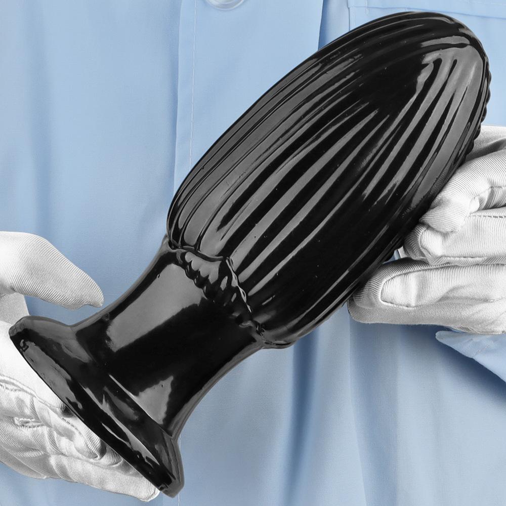 Black PVC Large Butt Plug Dildo Fisting Masturbator Sex Toy 18+ Big Dick Simulation Penis