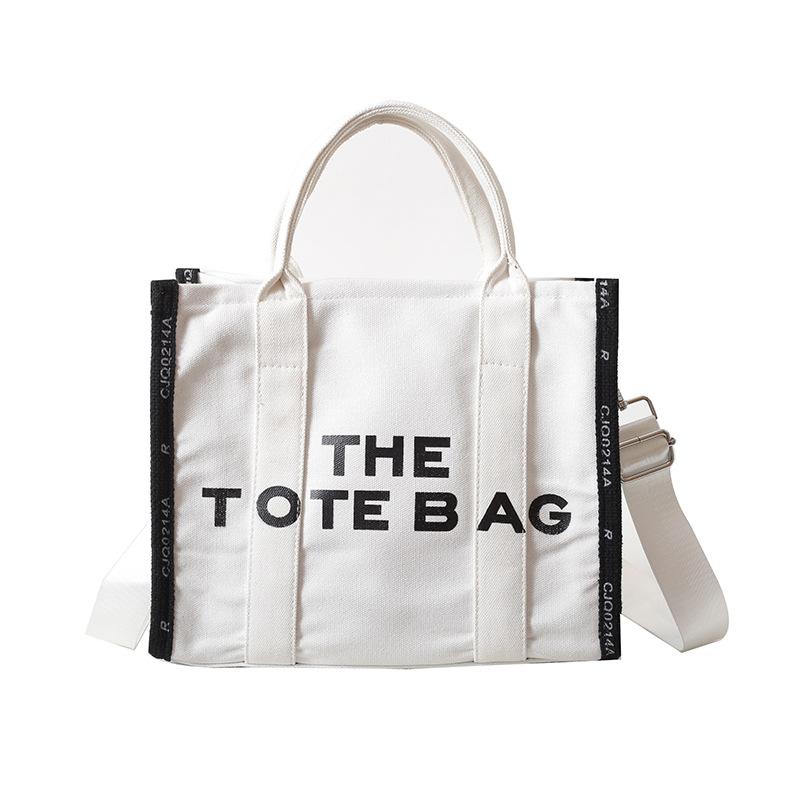 Stylish Tote Bag New Lettering Handbag Large-Capacity Canvas Crossbody Bag CLE