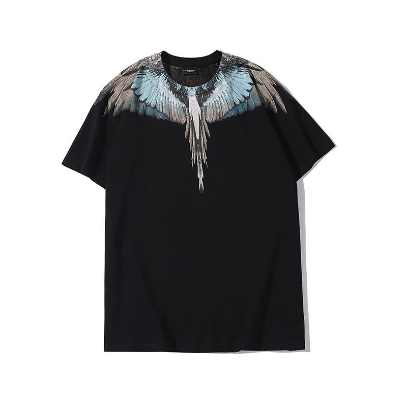 

Унісекс Футболка великого розміру з принтом крил Біла Чорна Спортивний Кежуал Y2K Вуличний стиль Короткий рукав Вільний Мото Топи Чоловічі Жіночі Футболки XXXXXL