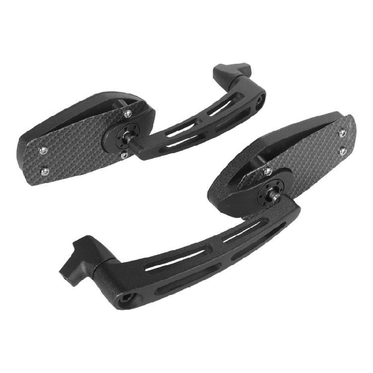 Modern Motorcycle Accessory Mirror Shatter Resistant Glass ABS Housing Easy Angle Adjustment Suitable for Scooters Bikes