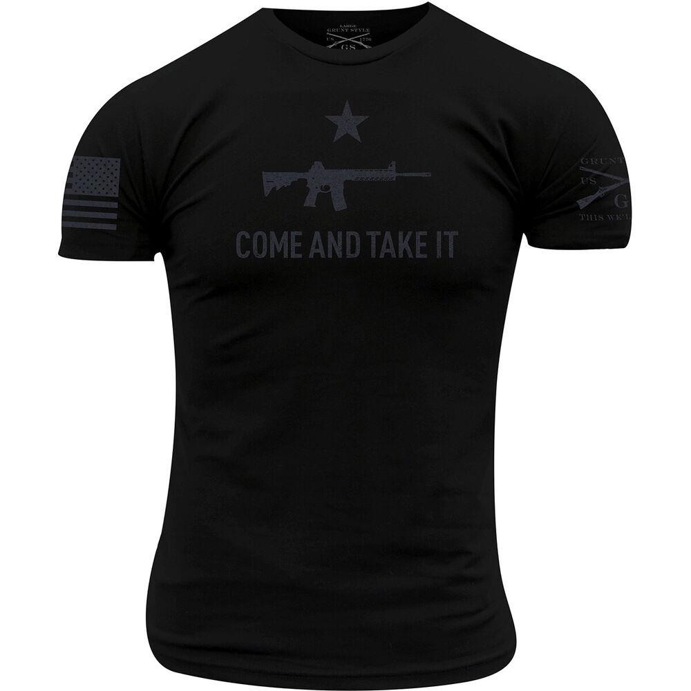 

Черная футболка унисекс Grunt Style Come And Take It 2A Edition S