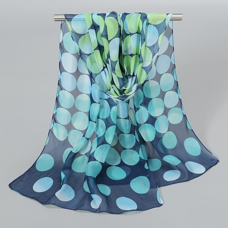 Indian style new chiffon breathable thin small silk scarf popular women spring and autumn scarf sunscreen yarn