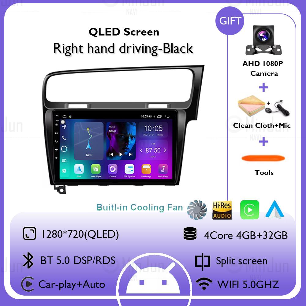 

2K экран Android 14 автомобильный GPS радио мультимедиа для Volkswagen Golf 7 2012 - 2020 автомобильный радио мультимедиа видеоплеер навигация