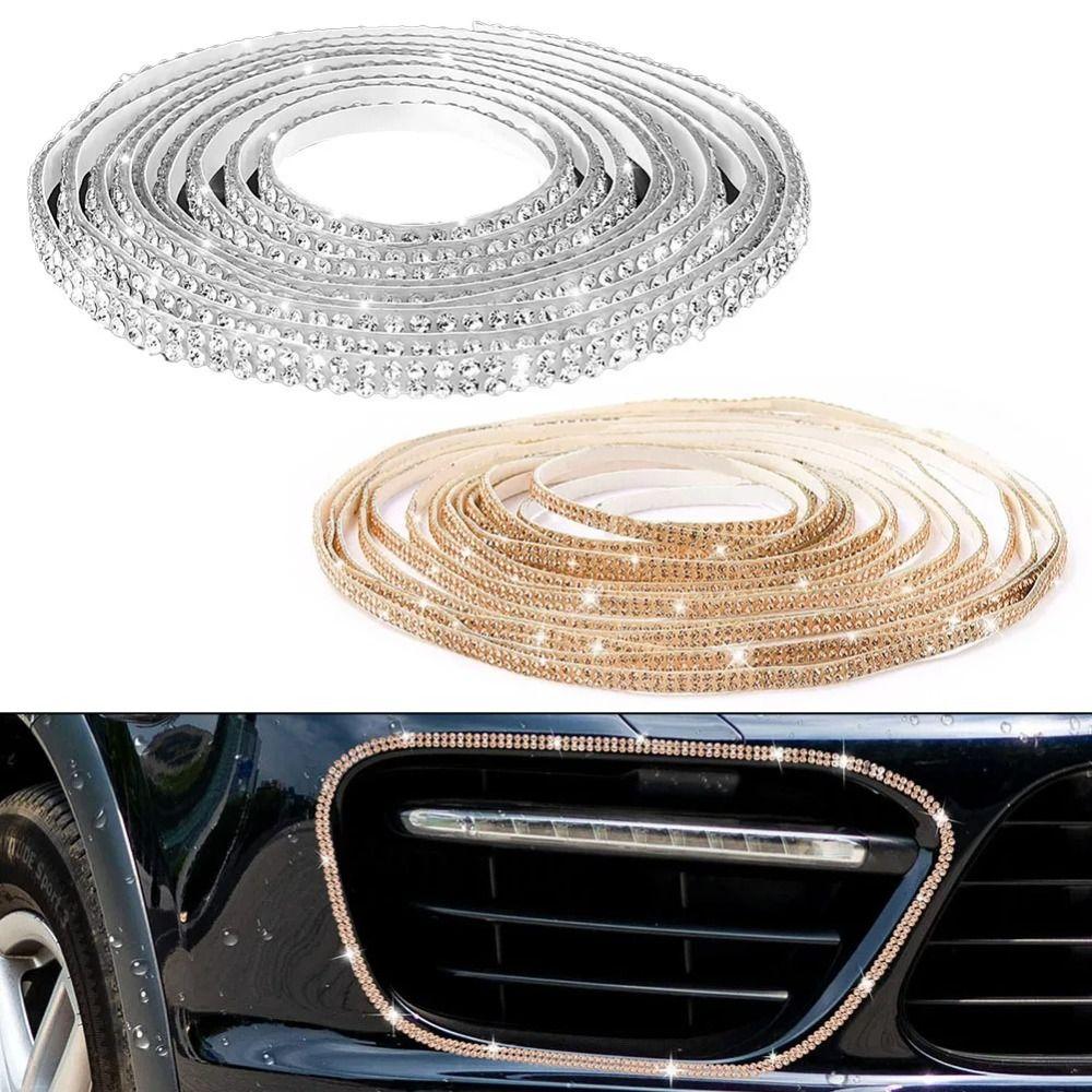 

Автомобільні молдинги зі стразами, самоклеючі декоративні накладки для салону автомобіля style C