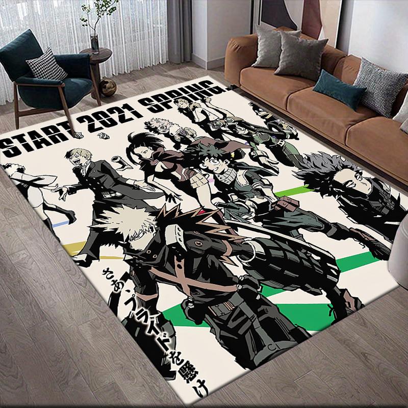 

My Hero Academia Black&White Area Rug, MHA Fan Soft Carpet, Perfect Gift.chl 60x90cm