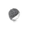 Round Geometry Big Ring for Women,Full Colorful Cubic Zircon Stone Finger Ring,Punk Statement Jewelry