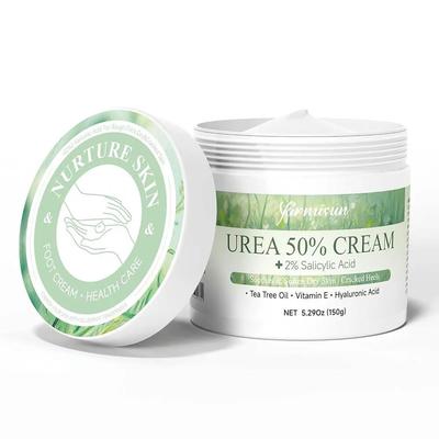 Yarmisun Urea Cream 150g 50% Fit Maximum Strength Hyaluronic Acid Cracked Heel Callus Remover for Dry Skin