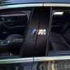 1 pair BMW-M-Emblem Car Door Center Column Sticker B-pillar Decal for BMW M Performance F30 F10 E90 F20 E46 X5 X6 X7 Accessories FY0