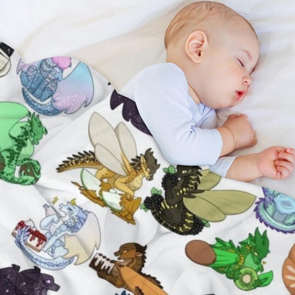 Wings of Fire with Foods Batch 2 Throw Blanket Kid'S Hair Giant Sofa Winter beds Blankets