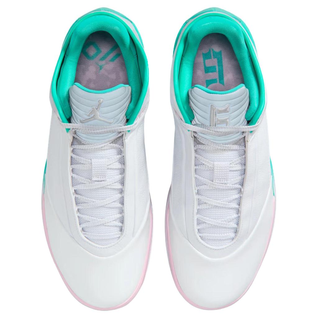 Jordan Air Jordan 40 Rebound Low top Basketball Shoes Men's White Green IQ5380-100