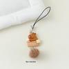 Cute Capybara Mobile Phone Case Strap Key Chains Bag Pendant Decoration Diy Phone Short Lanyard Handmade Jewelry Gift