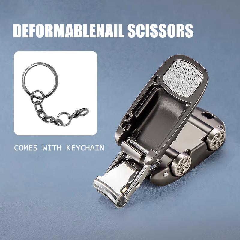 New Creative Anti Splash Car Folding Nail Clipper Keychain Nail Clipper Portable Nail Clipper Backpack Hanging Chain Keychain