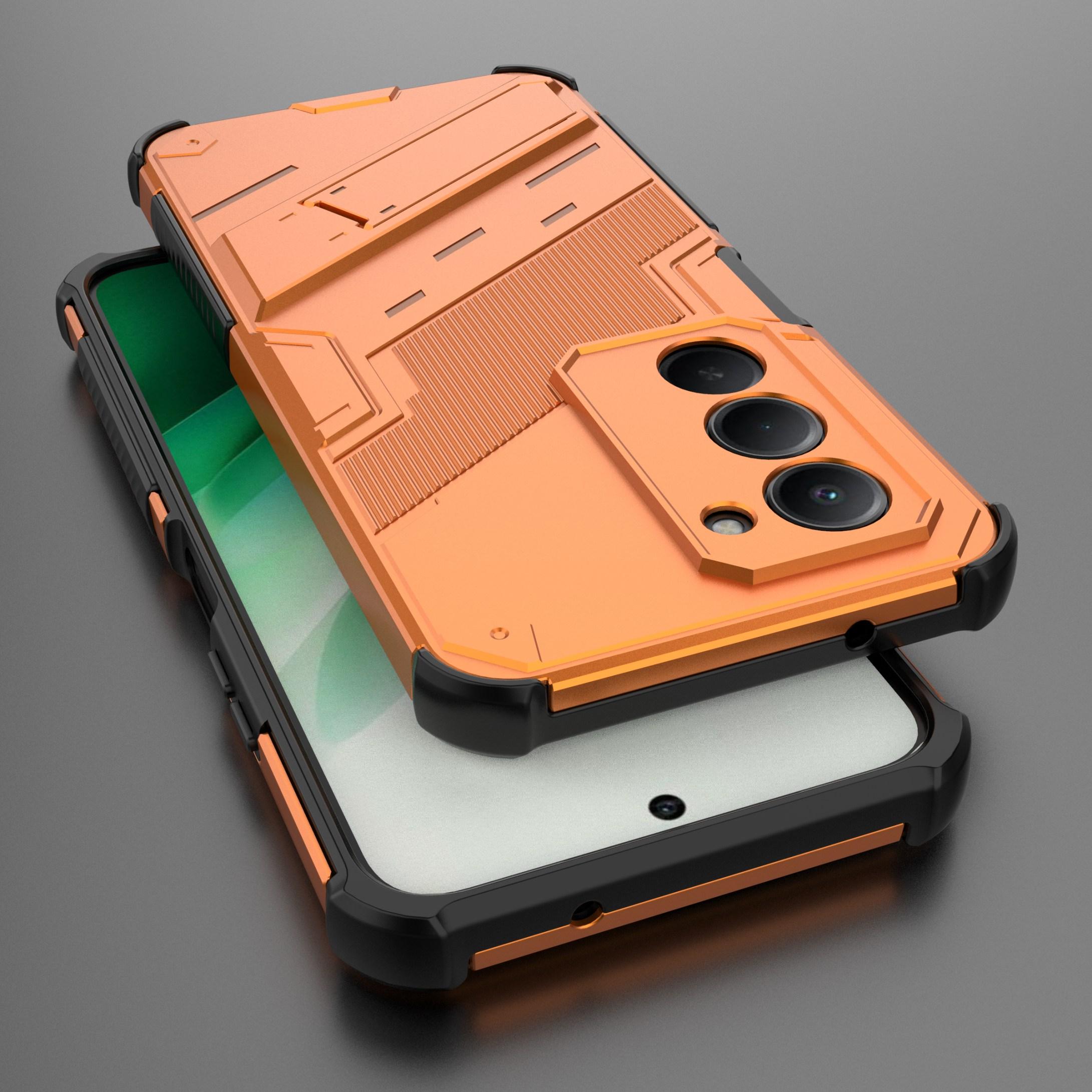 

Для Xiaomi Redmi 15 5G Чехол Для Чехол для Redmi 15 5G Панк Стиль Держатель для Телефона Защитная Броня Бампер Чехол Xiaomi Redmi 15 5G 4G For Redmi 15 5G оранжевый