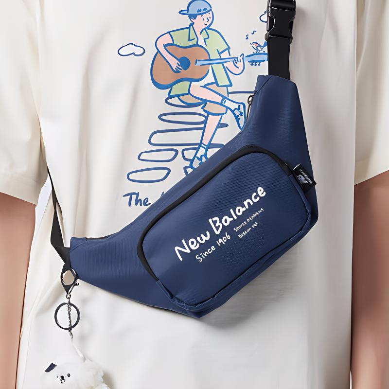 New New Balance Fabric Fanny Pack Regular Unisex Blue LAB42409NV