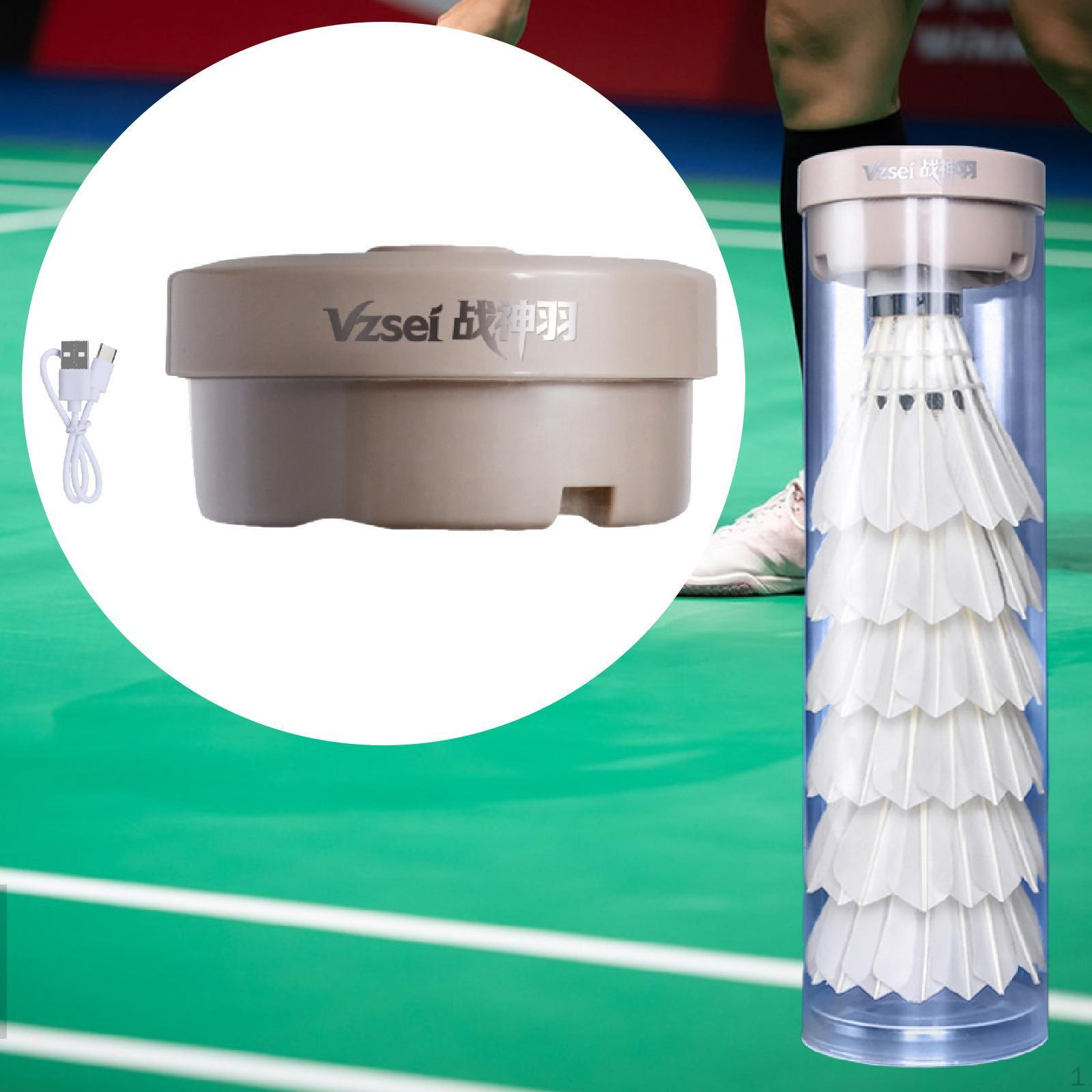 

Пароварка для воланов для бадминтона Увлажнитель для перьевых воланов Профессиональный чехол-тубус для хранения воланов Apricot