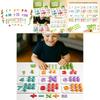 Preschool Math Teaching Tool Wooden Addition Subtraction Counting Puzzle For Early Learners