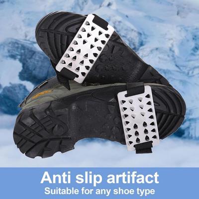 2/4/6Pcs Ice Cleats Shoes Crampons with 26 Steel Studs Adjustable Knob Winter Outdoor Walking Ice Snow Traction Grips Non-slip