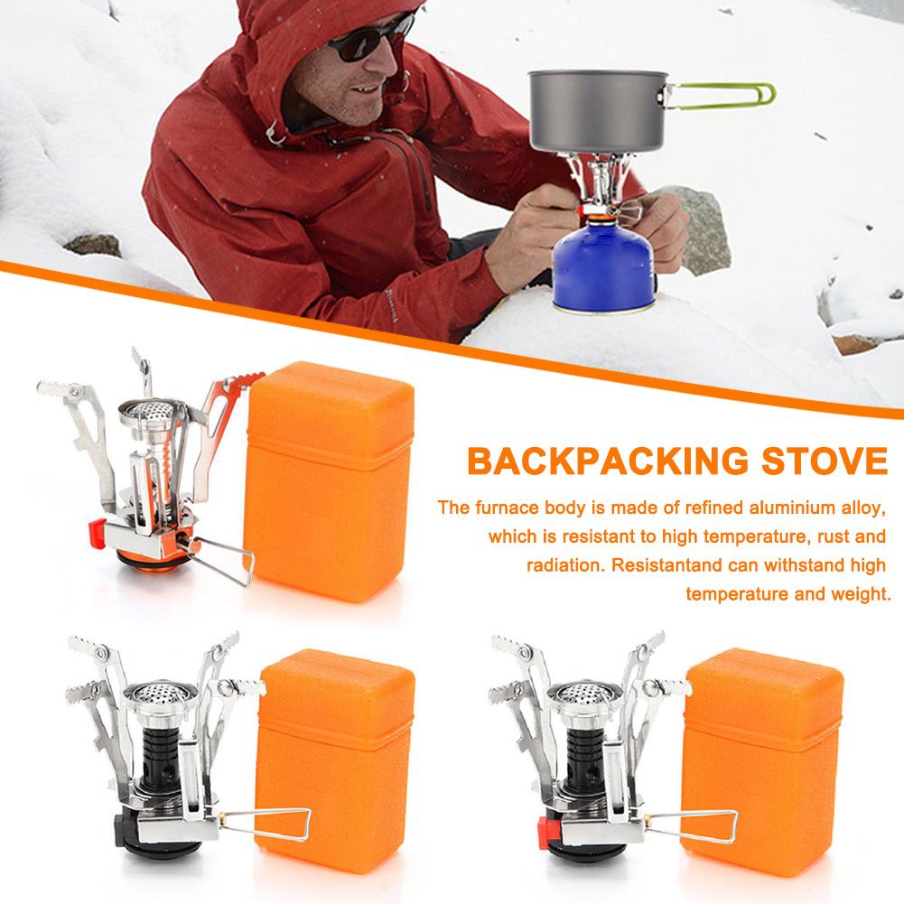 1Pc Ultralight Portable Camping Stoves, Adjustable Valve Stove For Backpacking, Hiking, Mountaineering, Camping