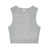 Bella + Canvas Womens/Ladies Heather Micro-Rib Cropped Muscle Tank Top
