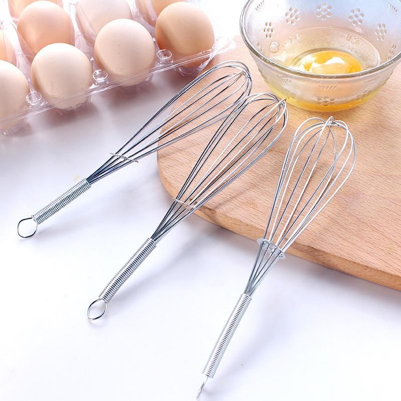 Stainless Steel Manual Egg Whisk, Kitchen Baking Cream Egg Beater Mixing Stirring Tool
