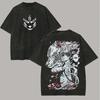 Hayakawa Aki Chainsaw Man T-shirt Manga Vintage Y2k Washed T Shirt Men Women Clothing Summer Short Sleeve Loose Cotton Tees Tops