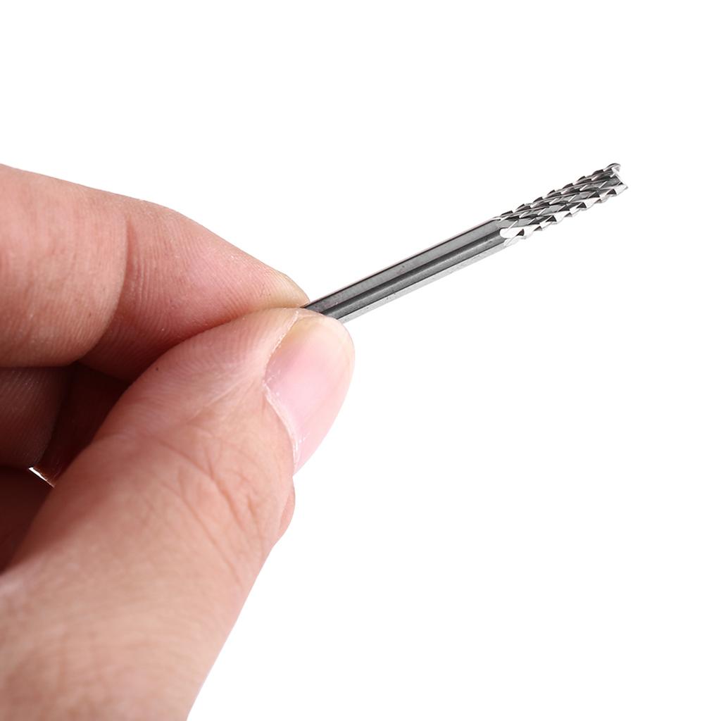 10ks Karbid wolframu Frézy Gravírovací bity Fréza Řezná hrana 1.0,1.5,2.0,2.5,3.0mm