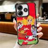Candy 90s Cartoon Plating Phone Case For Xiaomi Redmi Note 14 15 Pro Plus 13 12 11 11S 11T 10 9S 9 5G Anti-Fall Airabag Cover