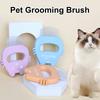 Pet Grooming Brush 3 In 1 Deshedding Tool with Massage Function for Cats and Dogs Gentle Detangling Comb Reduce Shedding Comfortable Skin Care
