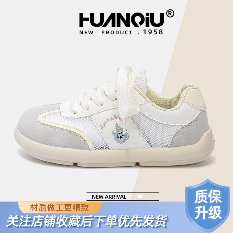 Global Women's Shoes ZHQ3738 New Summer Mesh Student Breathable Versatile Platform White Shoes Women's Casual Board Shoes