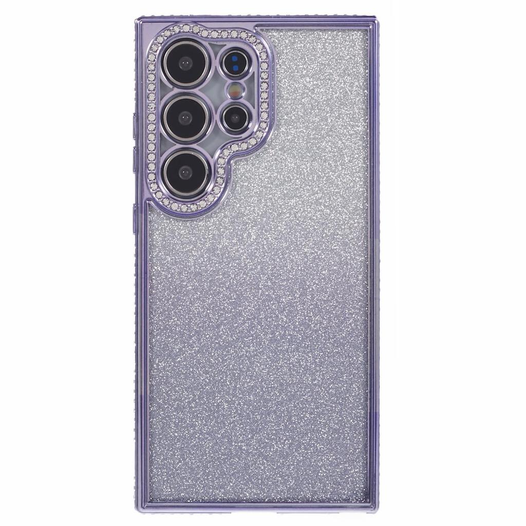 For Samsung Galaxy S23 Ultra Case Gradient Glitter Bling Anti-Scratch TPU Phone Cover