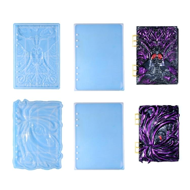 Notebook DIY Handcraft Mold Exploy Resin Molds with Loose Leaf Binder Rings Set