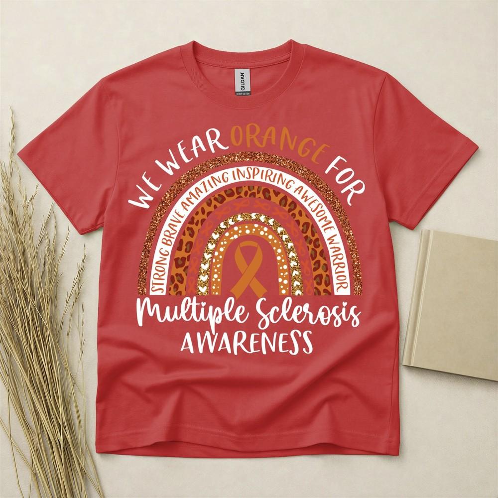 Multiple Sclerosis T Shirt Ms T Shirt Awareness Tee Support Illness Shirt Ribbon