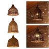 Pendant Light, E27 Hand Woven Ceiling Chandelier for Dining Room