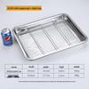 UOSU Stainless Steel Square Draining Tray with Rack